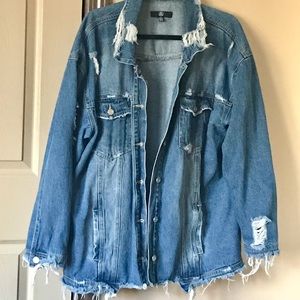 Destroyed Denim Jacket